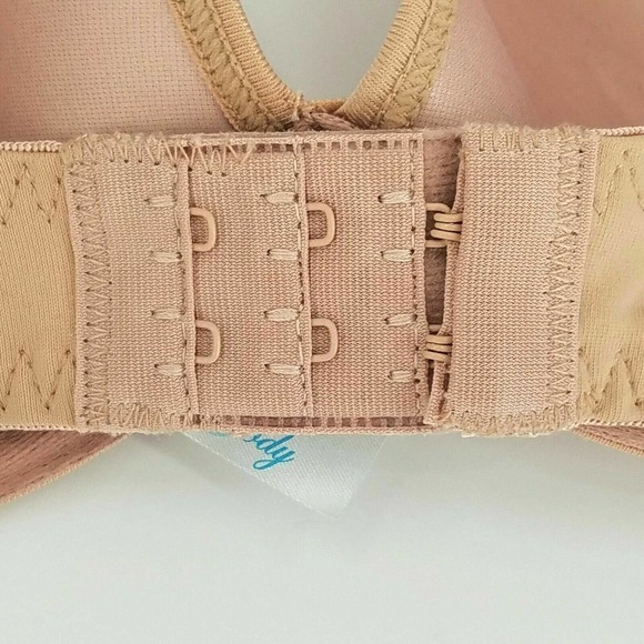 Donna L'oren Seamless Brown Floral Embroidered Bra Size 34c Underwire Style 1820 - Picture 4 of 6